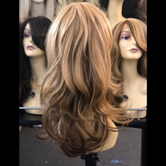 Blonde mix wig 2216 skin top layers main image 8
